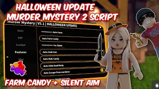 🎃NEW UPDATE🎃 SCRIPT FOR MM2 AUTO FARM SILENT AIM SHOOT MURD BREAK GUN All executors [upl. by Xavier]