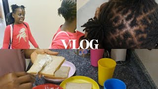 RELOCKING KIDS LOCS BREAKFAST PREP amp MUSIC CLASSES VLOG [upl. by Andrea649]