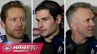 Matheson Monahan  more Habs address the media at practice  FULL PRESS CONFERENCES [upl. by Akissej96]