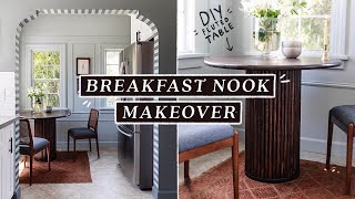 Vintage Revival BREAKFAST NOOK MAKEOVER  DIY Fluted Round Table Budget Friendly [upl. by Eiddam]