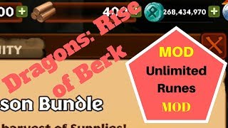 Dragons Rise of Berk MOD  Unlimited Runes  Latest Version [upl. by Huei]