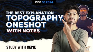 Topography One Shot  Complete Toposheet  ICSE Class 10 2024  Geography  Notes [upl. by Annirtak]