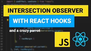 Intersection observer tutorial with react hooks lazyload and animation [upl. by Krum]