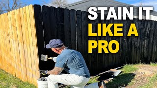 Staining A Fence  Expert Stain amp Seal [upl. by Havot408]