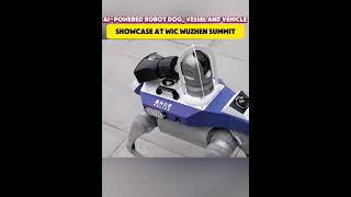 AIpowered robot dog vessel and vehicle showcase at WIC Wuzhen Summitfyp fypシ china [upl. by Asiulana236]