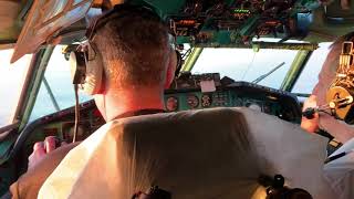 Alrosa Tupolev Tu154M Flight Deck Landing  Irkutsk IKTUIII [upl. by Sander]