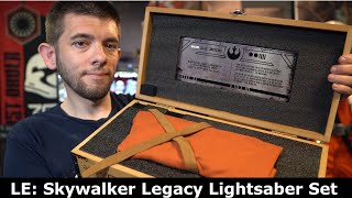 Star Wars Galaxys Edge Limited Edition Skywalker Legacy Lightsaber Set Review [upl. by Tobie909]