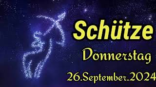 SCHÜTZE Horoskop heute Donnerstag 26 SEPTEMBER 2024 ♐ [upl. by Varipapa850]