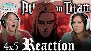 Declaration Of War  ATTACK ON TITAN  Reaction 4x5 [upl. by Nirual]