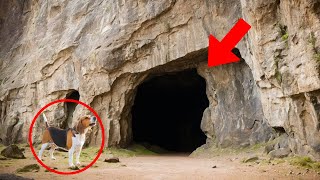 UN CHIEN aboie sans arrêt dans une GROTTE jusqu’à ce que son maître trouve le COURAGE d’entrer… [upl. by Ayekin]