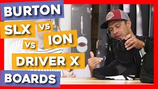 2020 Burton SLX vs Ion vs Driver X Snowboard Boots [upl. by Shanks909]