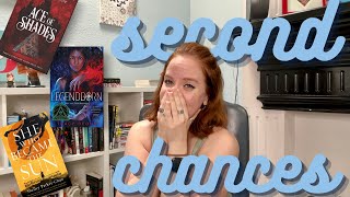 Nat of the First Try  Second Chances Reading Vlog  Books Ive Previously DNFd [upl. by Torey]