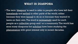 What is Diaspora [upl. by Adlai]