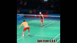 lin Dan Spin badminton pemainbadminton badmintonlegend bwf badmintonlovers [upl. by Aehsat]