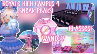 NEW CAMPUS 4 LEAKS ROYALE HIGH CLASSES SNEAK PEAKS Royals high [upl. by Tattan]