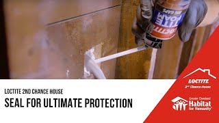 Tyler Grace Seals the Loctite 2nd Chance House with TITE FOAM® for Ultimate Protection [upl. by Alansen569]