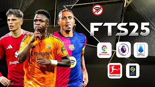 FTS 25 MOBILE™ ANDROID OFFLINE 300 MB NEW KITS 202425 REAL FACES AND LATEST TRANSFERS BEST GRAPHICS [upl. by Adeehsar]