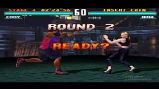 Tekken 3 Eddy Gordo Arcade Mode Playthrough 1997 HD Remaster [upl. by Ecyned]