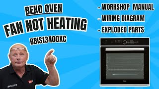 Beko BBIS13400XC Fan Oven Element Not Heating But Grill Working [upl. by Oguh]