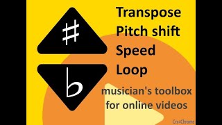 超實用❗️變調🎵變速度🏃程式【董分享 ep15 】Google Chrome Transpose pitch speed loop for videos [upl. by Borman514]