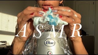 ASMR  Shaving Cream On Mic  crinkles   Tingly sounds 🤤 [upl. by Cosette]