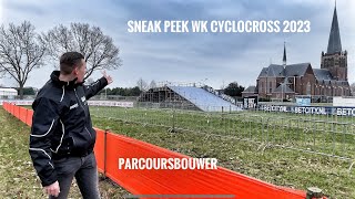 Sneak preview World Championship Hoogerheide 2023  Parcours check met Jens van der Poel [upl. by Anaahs]