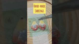 DIY Christmas Earrings 2 Unique HandPainted Resin Jewelry handmadejewelry craftingideas [upl. by Fisch408]