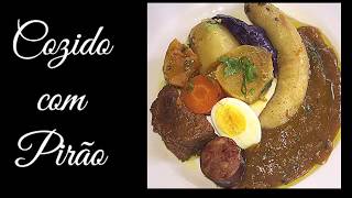 COZIDO DE CARNE E LEGUMES COM PIRÃO  RECEITA TOP [upl. by Accissej941]