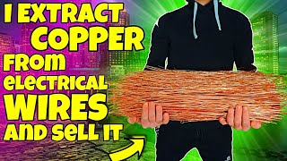 I make 500 a day recycling copper wires  Scrap Copper Wires [upl. by Ecahc654]