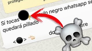 ¡¡¡Como crear tu propio PUNTO NEGRO DE WHATSAPPExplicación porqué sucede [upl. by Aracot158]