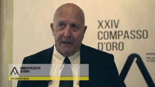 XXIV Compasso dOro ADI Roberto Pezzetta Compasso dOro alla carriera 2016 [upl. by Yrehc]