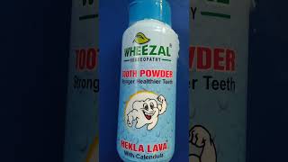 Wheezal tooth powder hekla lava with calendula  stronger heslthier teeth  shorts [upl. by Refinaj]