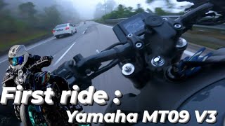 First ride  2022 Yamaha MT09 V3 [upl. by Leribag]