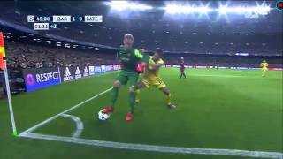 Ter Stegen dribble Barcelona vs BATE 04112015 [upl. by Nitsua]