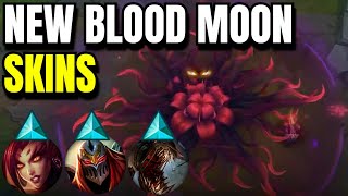 ALL NEW BLOOD MOON SKINS Zyra Zed Fiddlesticks  League of Legends [upl. by Somisareg]