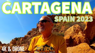 CARTAGENA SPAIN 2023  TOUR  I FIND THE PERFECT CITY BEACH  4K amp Drone [upl. by Beaufert908]