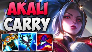 AKALI IS OP IN SEASON 14  CHALLENGER AKALI MID GAMEPLAY  Patch 141 S14 [upl. by Vyse104]