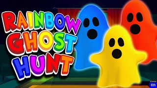 Rainbow Ghost Hunt  Freeze Dance  Halloween Brain Break  Spooky Hunt  Danny Go Just Dance [upl. by Ahsenik]