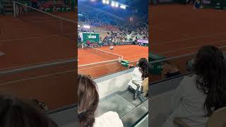 Mansour Bahrami Funniest Trick at Roland Garros [upl. by Aeneus]