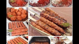 Ev usulü ADANA ŞİŞ KEBAB NASIL YAPILIR  Mangalda Adana Kebabı [upl. by Halli]