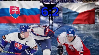 EVERY GOAL Between SLOVAKIA and CZECHIA World Juniors [upl. by Garap80]