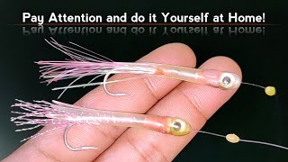 See How Skilled Anglers Make Fishing Bait Using Cotton Bud and Silicone Hose [upl. by Allecnirp]