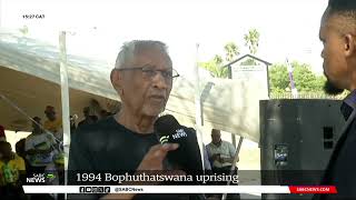 Former Bophuthatswana employees commemorate 1994 Bophuthatswana uprising [upl. by Lais]