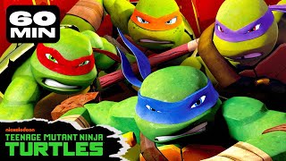 60 MINUTES of TMNTs Best Moments from Season 4 👊  Teenage Mutant Ninja Turtles [upl. by Tomas]