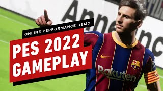 PES 2022 Online Performance Test Demo Gameplay [upl. by Llemmart261]