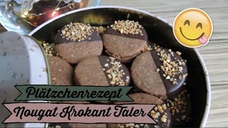 NOUGAT KROKANT TALER  Plätzchen backen  julaavo [upl. by Lancaster]