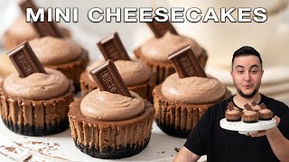 Best Mini Baked Chocolate Cheesecake Recipe [upl. by Eilata]