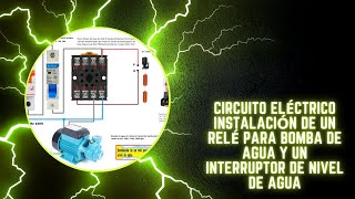 Instalación de un relé para bomba de agua y un interruptor de nivel de agua [upl. by Alliscirp]