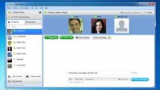 How to make a Skype audio conference call  Windows [upl. by Gloria]