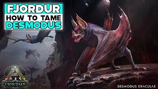 ARK SURVIVAL EVOLVED How To Tame DESMODUS  DESMODUS LOCATION AND TAMING GUIDE [upl. by Eletnahs583]